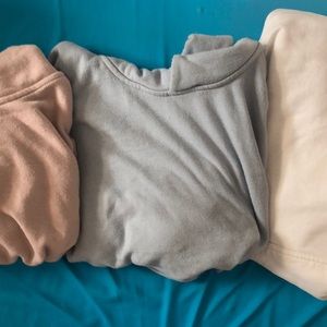 3 super cute brandy melville sweatshirts!!